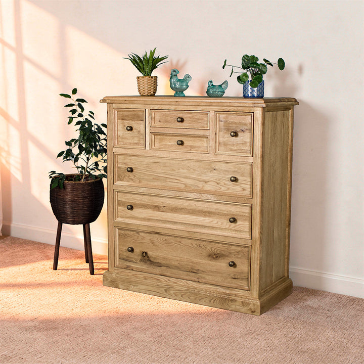 Versailles Oak 7 Drawer Chest