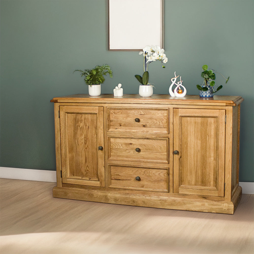 Versailles Large Oak Buffet / Sideboard