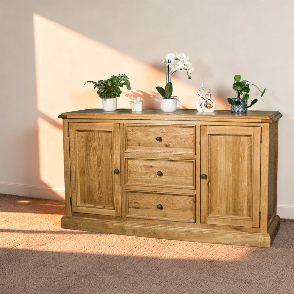 Versailles Large Oak Buffet / Sideboard