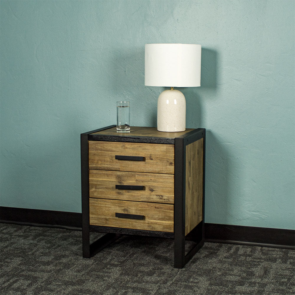 Teal clearance bedside cabinet