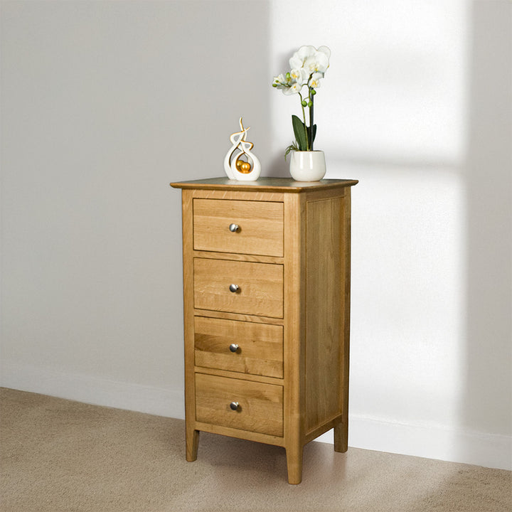 Victoria Oak 4 Drawer Lingerie Chest