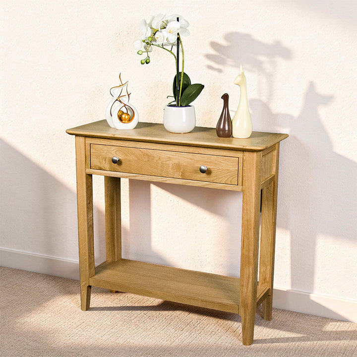 Victoria Oak Console Table