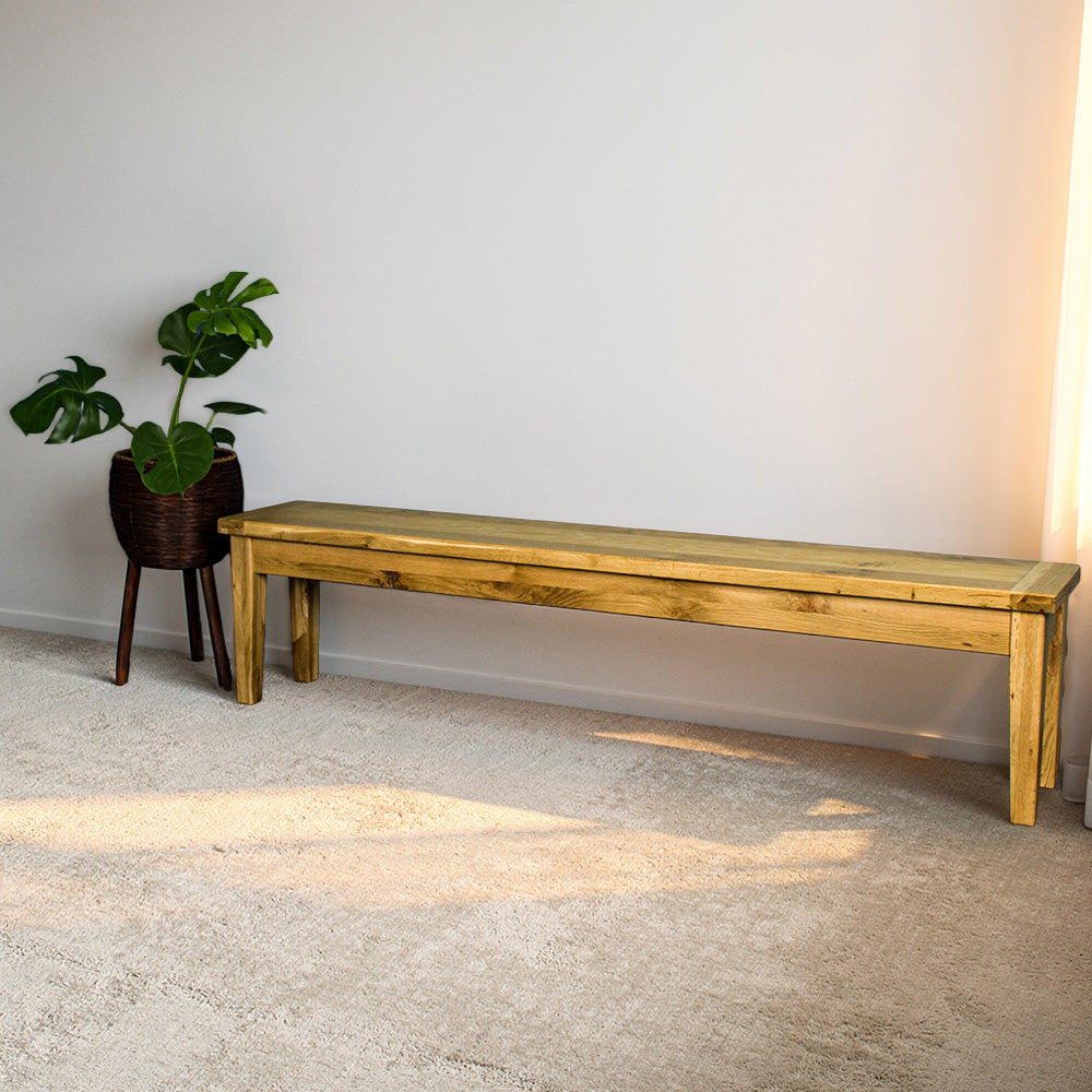 Vienna 2.1m Oak Bench Seat
