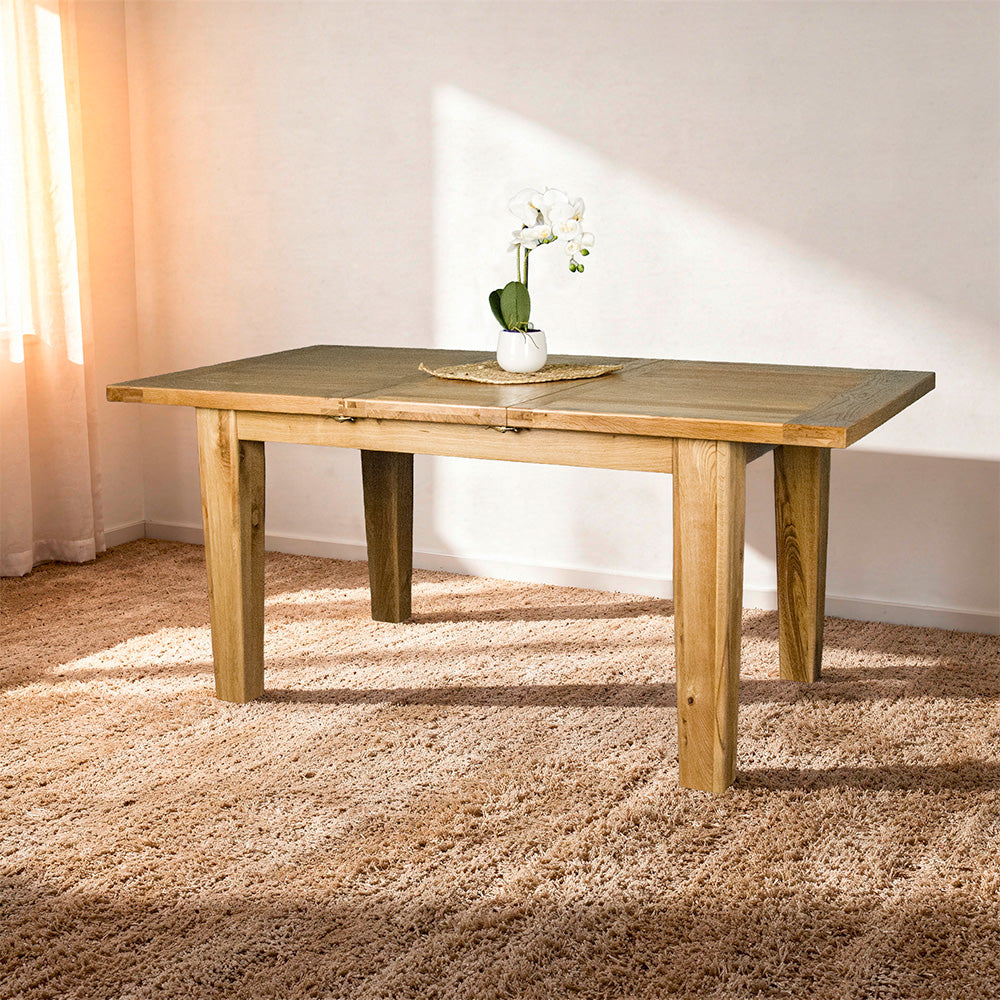 Vienna Butterfly Extending Oak Dining Table (1.4m - 1.8m)