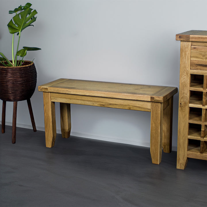 Yes 1-meter Oak Bench