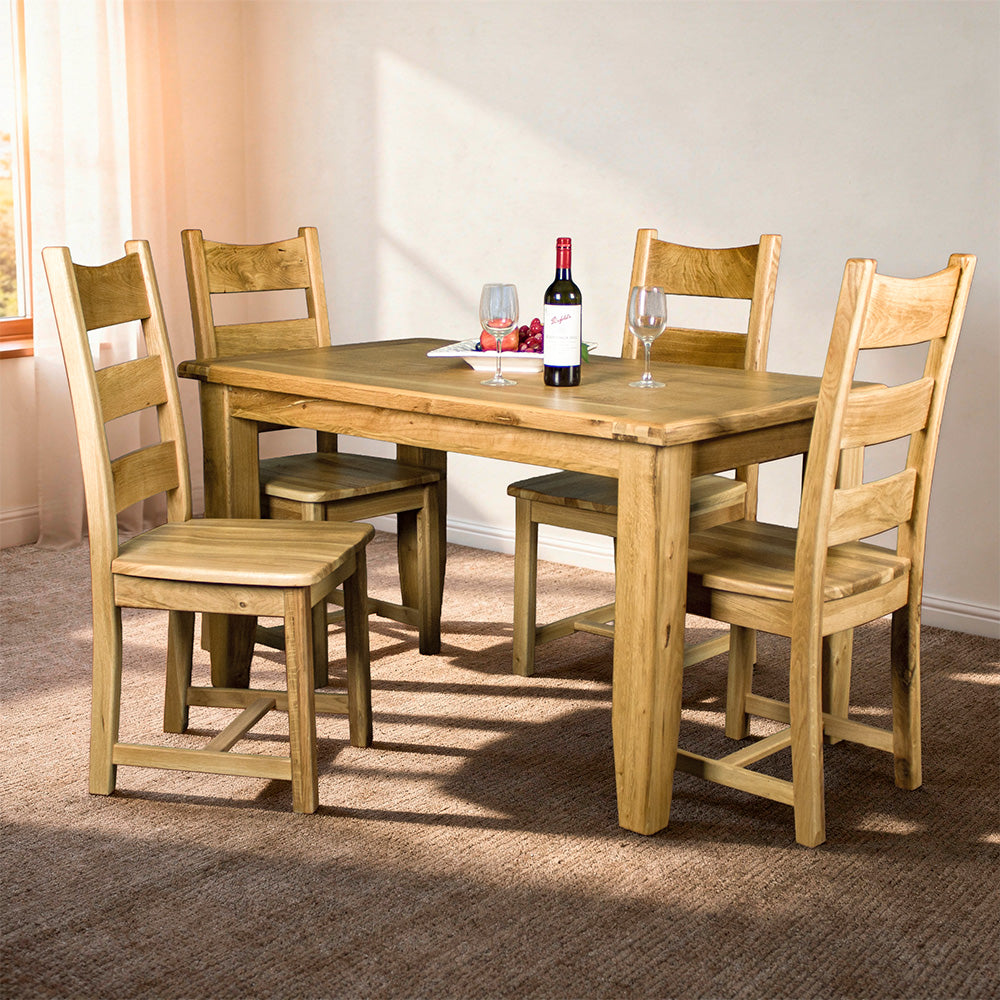 Yes 4 Seater Oak Dining Suite