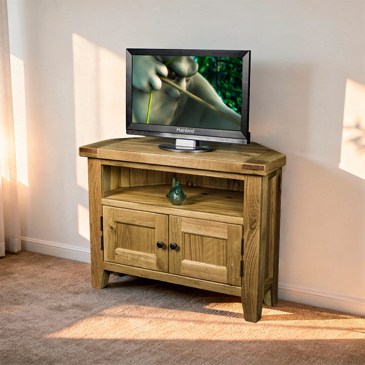 Yes Oak Corner TV Unit