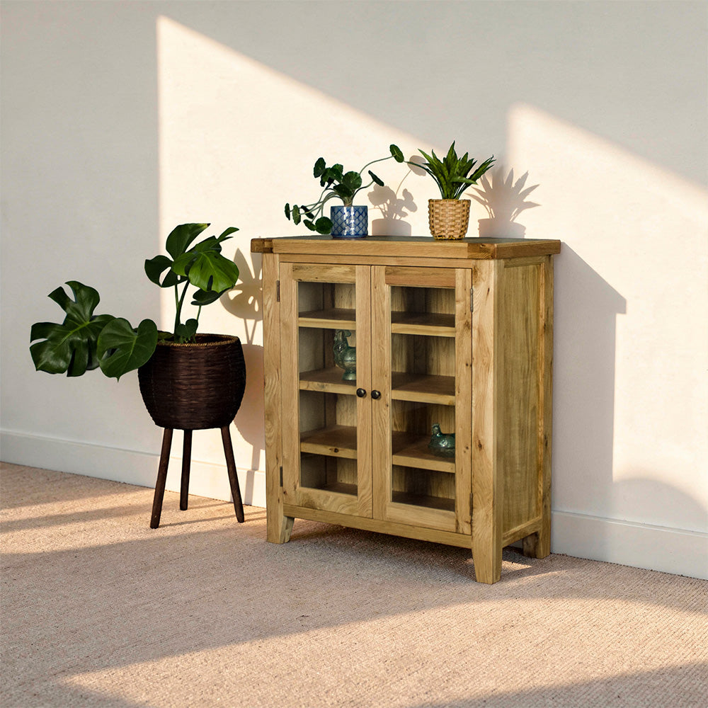 Yes Oak Display Cabinet