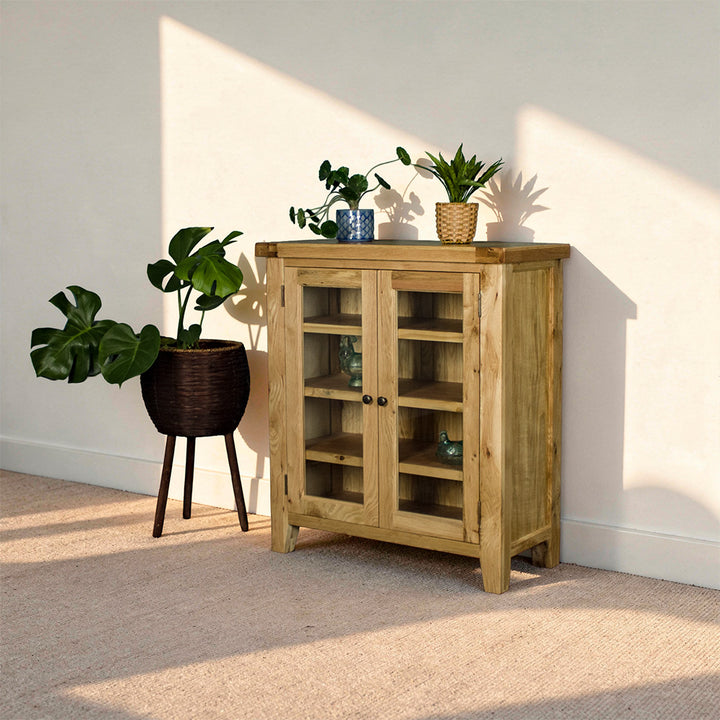 Yes Oak Display Cabinet