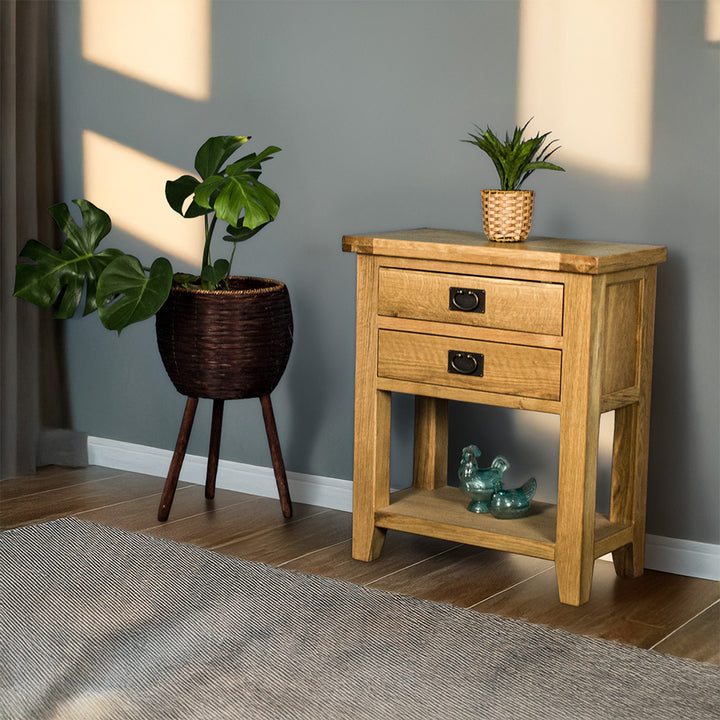 Yes Small Oak Console Table