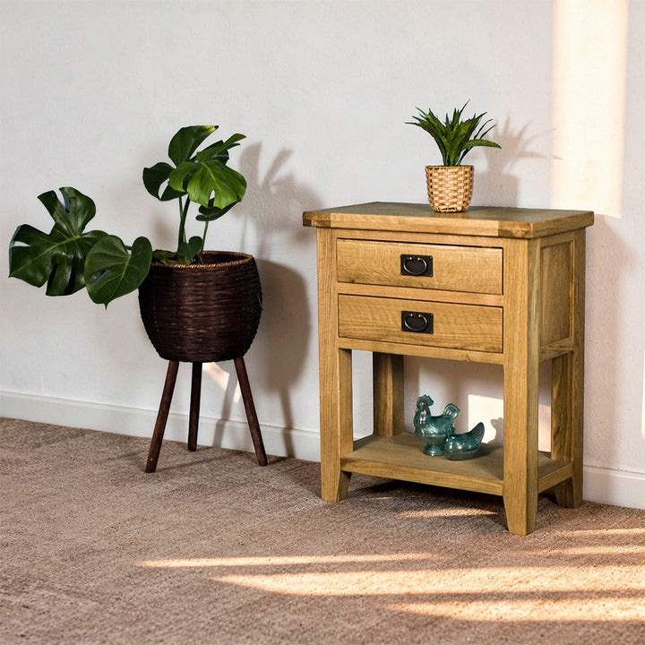 Yes Small Oak Console Table