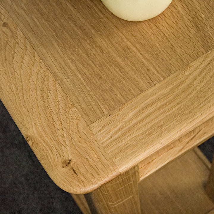 Victoria Oak Console Table