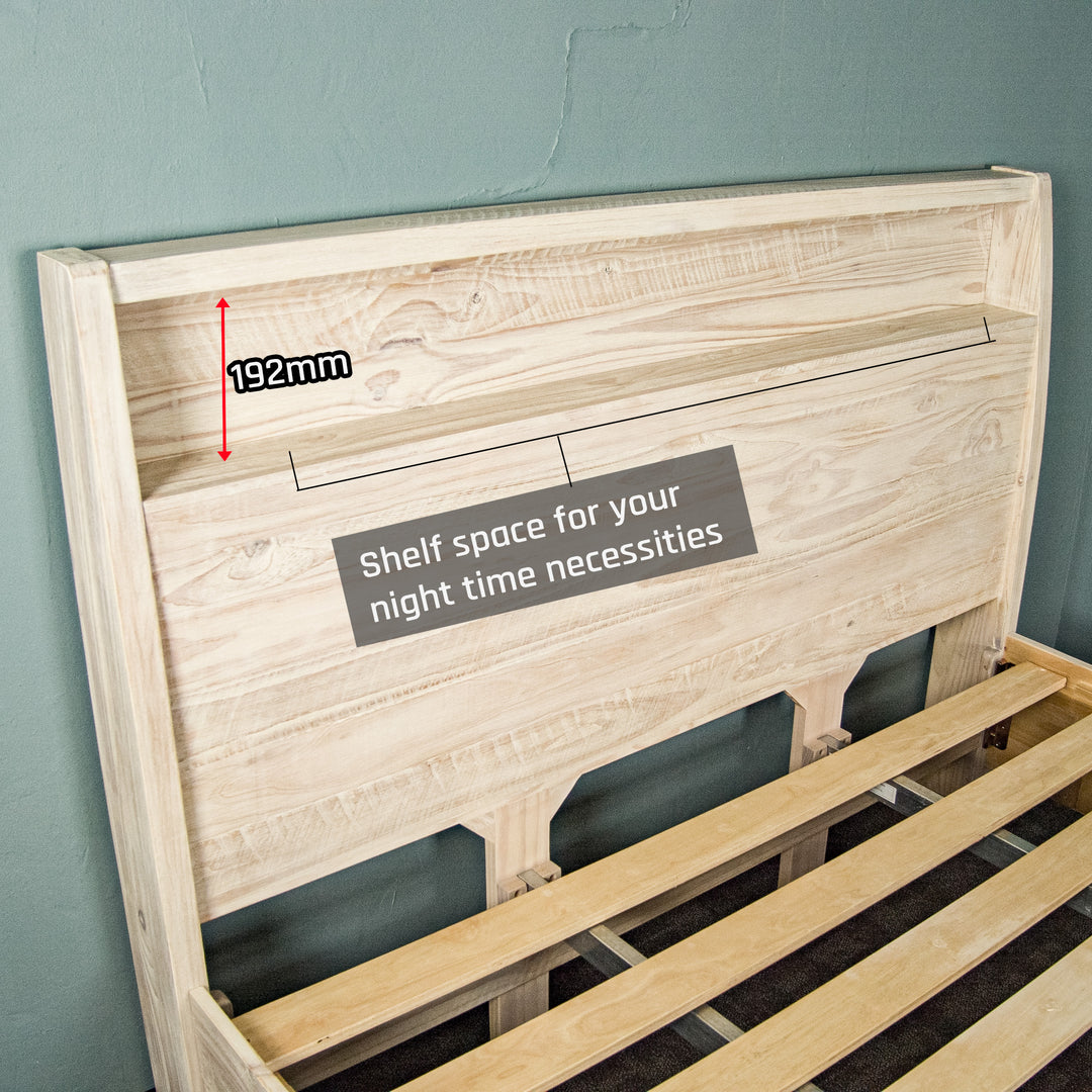 Charlotte NZ Pine Queen Bed Frame