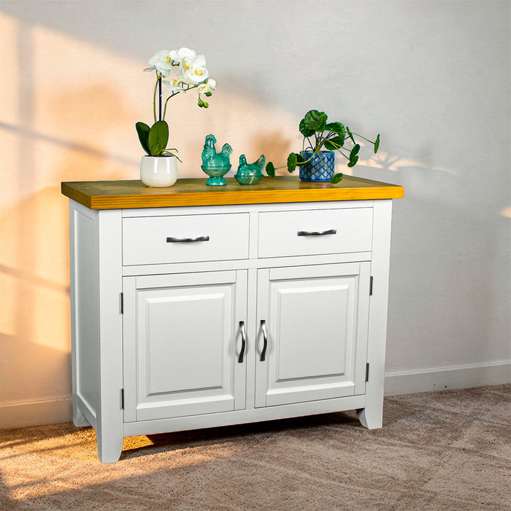 Felixstowe Small Pine Buffet (White)