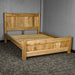 An overall view of the Amalfi Oak Queen Bed Frame.