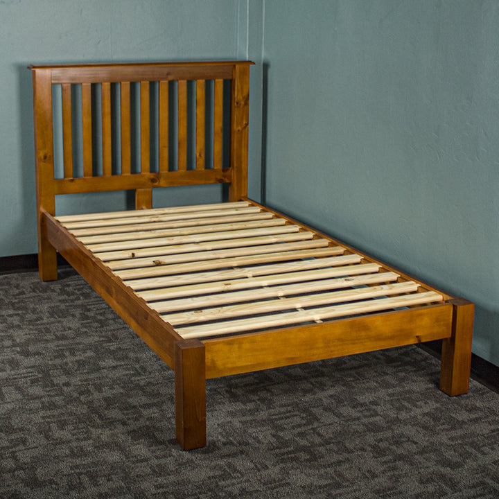 Trent King Single Size NZ Pine Slat Bed Frame