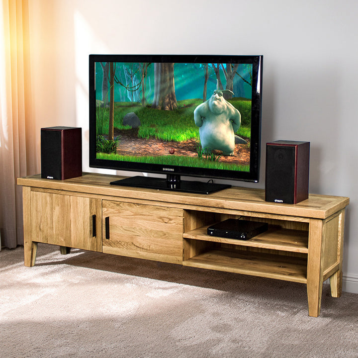 Oscar Large Oak TV Unit