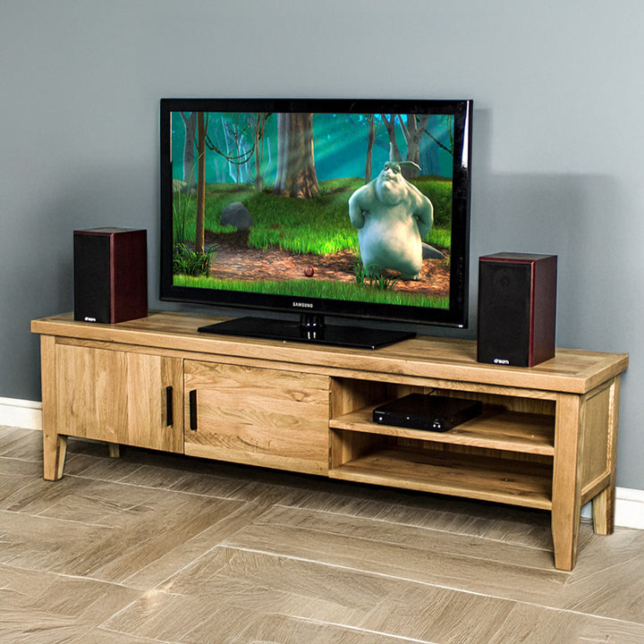 Oscar Large Oak TV Unit