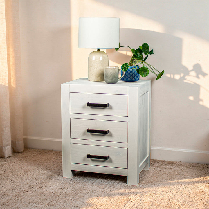 Vancouver White Bedside Cabinet