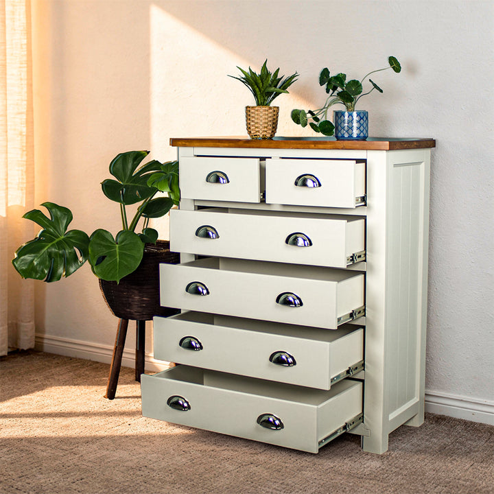 Alton 6 Drawer NZ Pine Tallboy