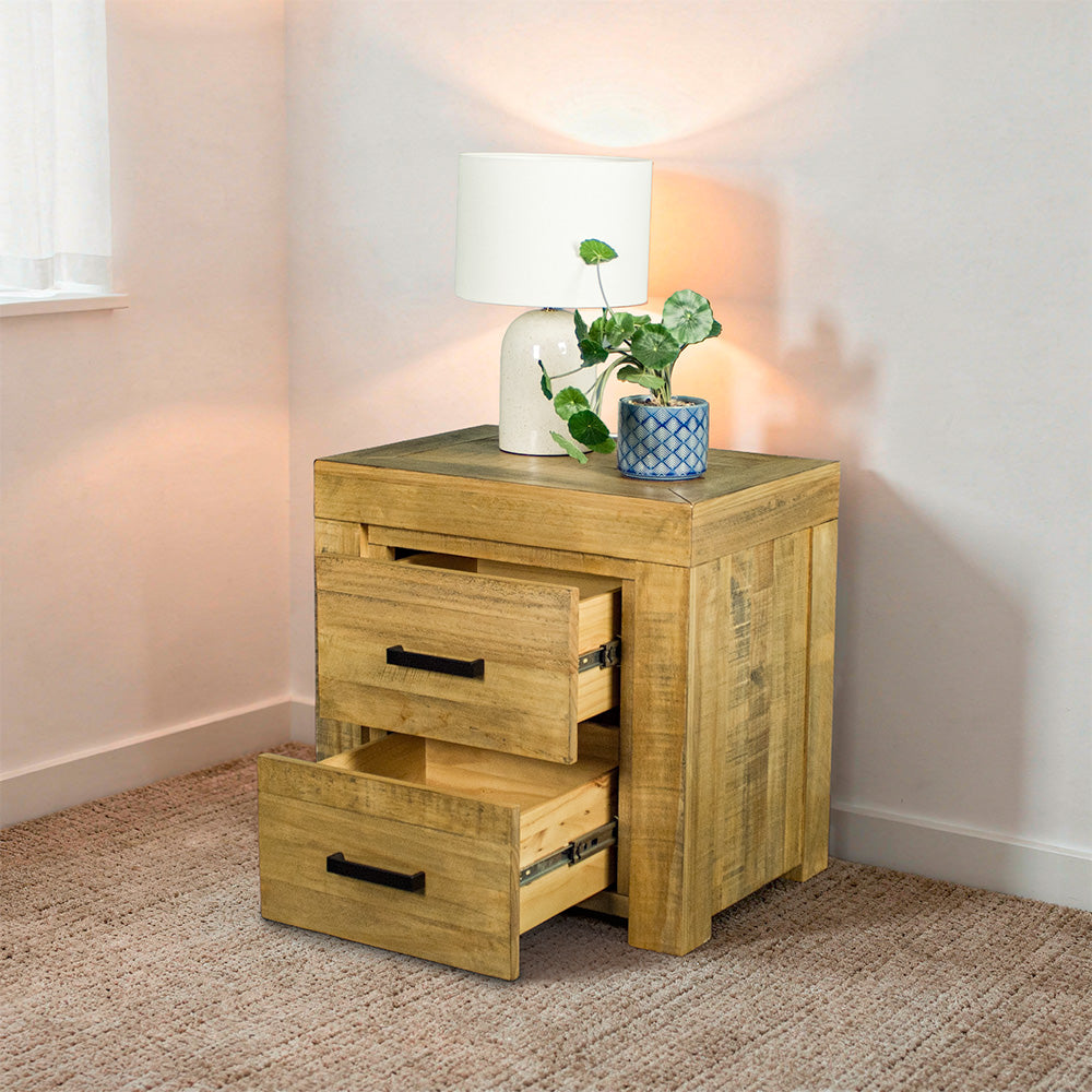 Amarillo Two Drawer Bedside