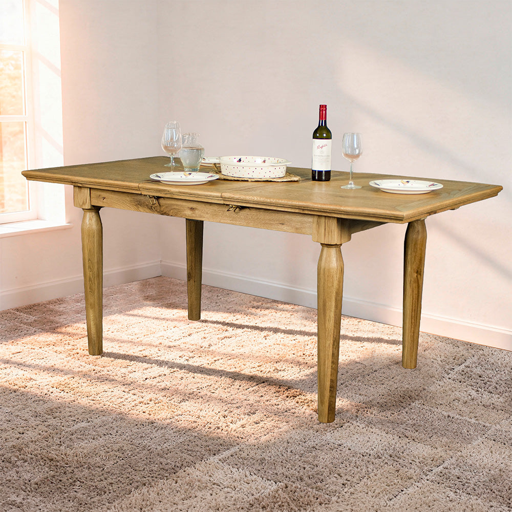 Boston Oak Extending Dining Table - Natural Oak