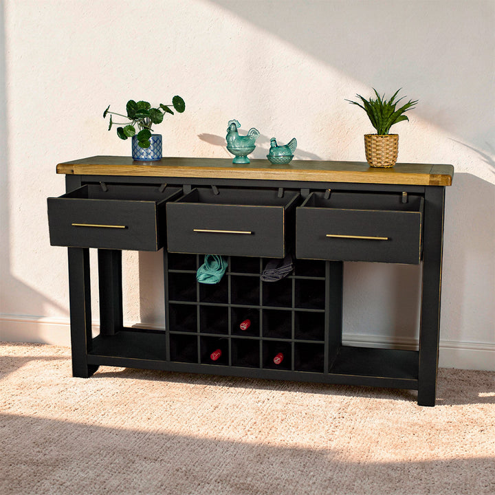 Cascais Large Buffet with Wine Rack