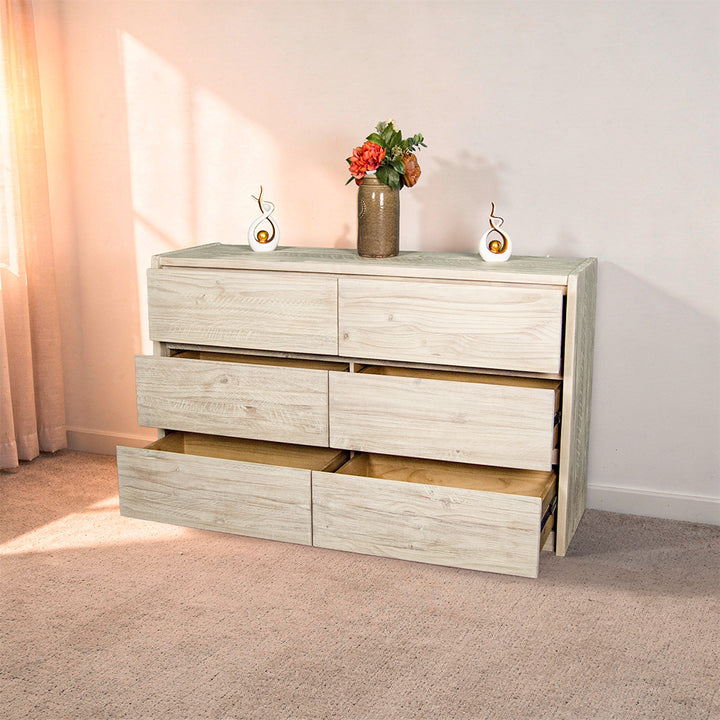 Charlotte 6 Drawer NZ Pine Lowboy