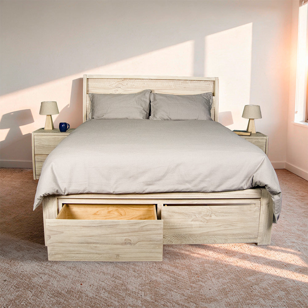 Charlotte NZ Pine Queen Bed Frame