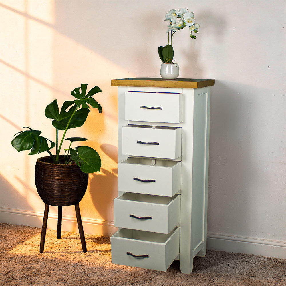 Felixstowe 5 Drawer Pine Lingerie Chest