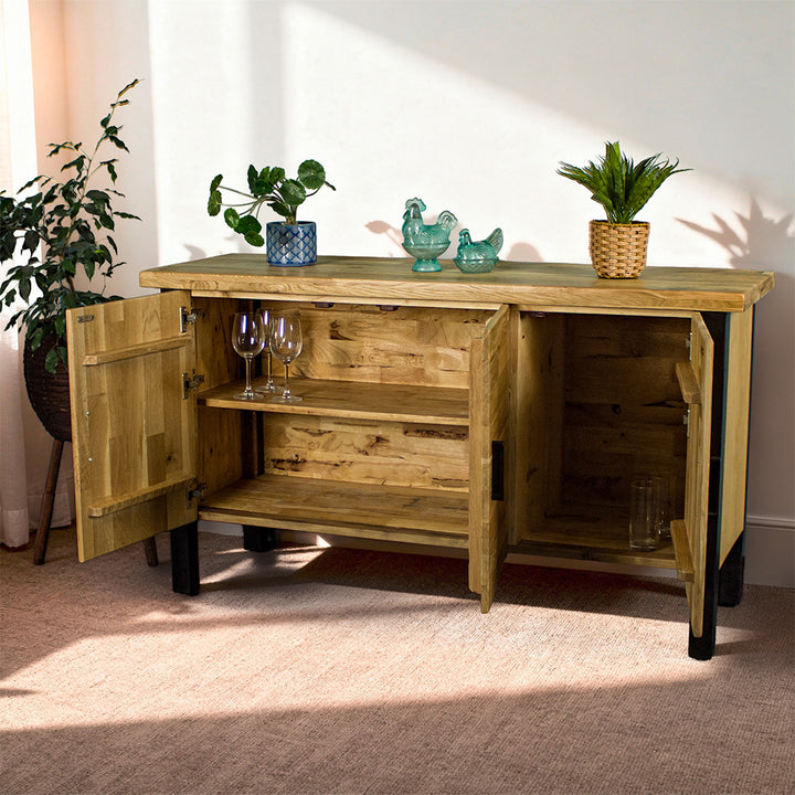 Golden Gate Three Door Oak Buffet