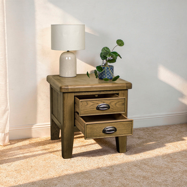 Houston Oak Lamp Table
