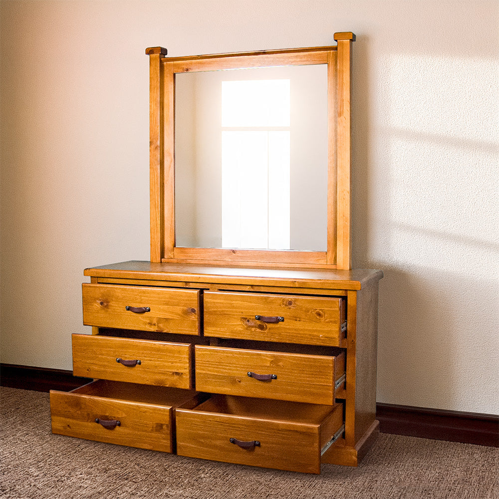 Jamaica Lowboy and Mirror