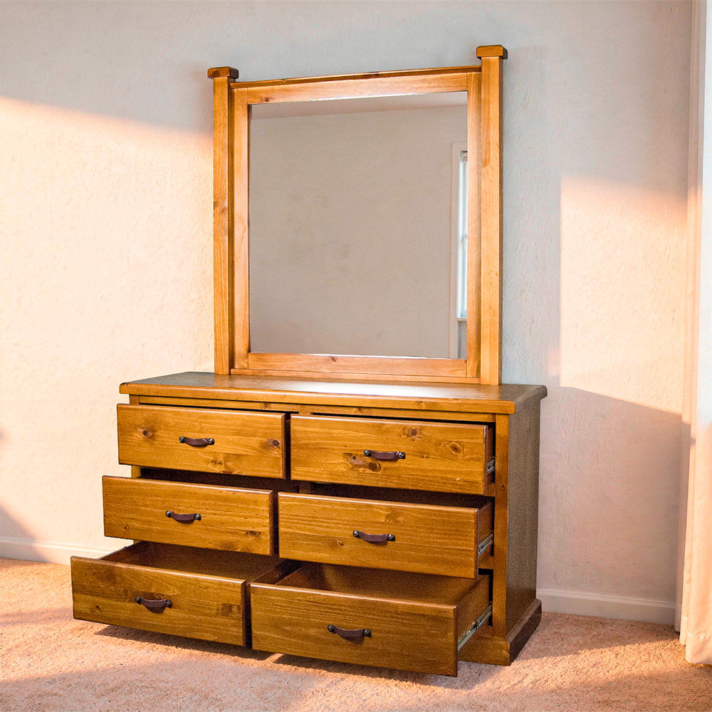 Jamaica Lowboy and Mirror