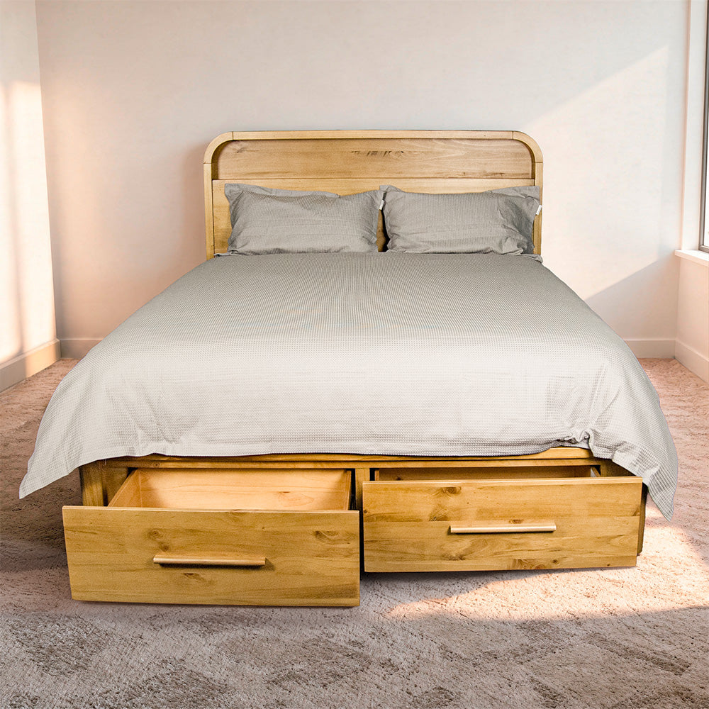 Kimberly NZ Pine Queen Bed Frame