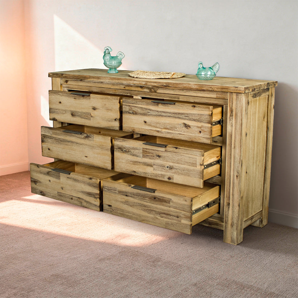 Mars Six Drawer Lowboy