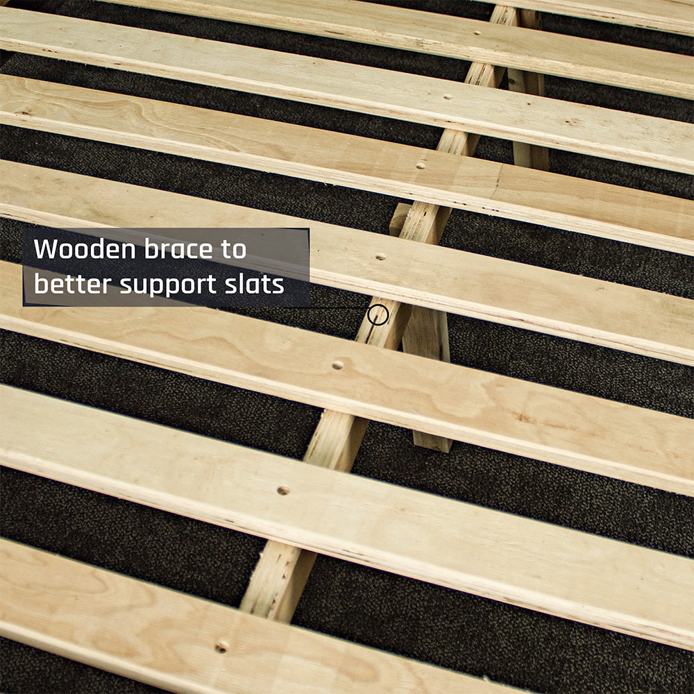 Mars King Bed + Soft Euro Top Mattress Combo