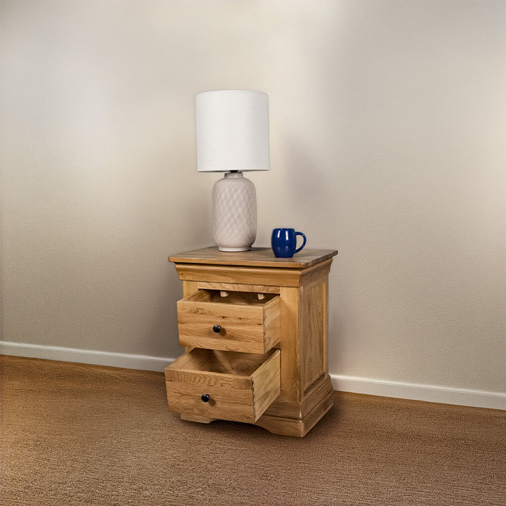 Oakland 2 Drawer Bedside Table