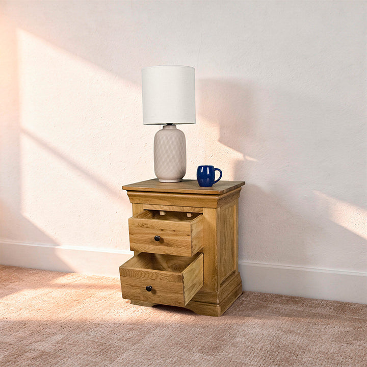 Oakland 2 Drawer Bedside Table
