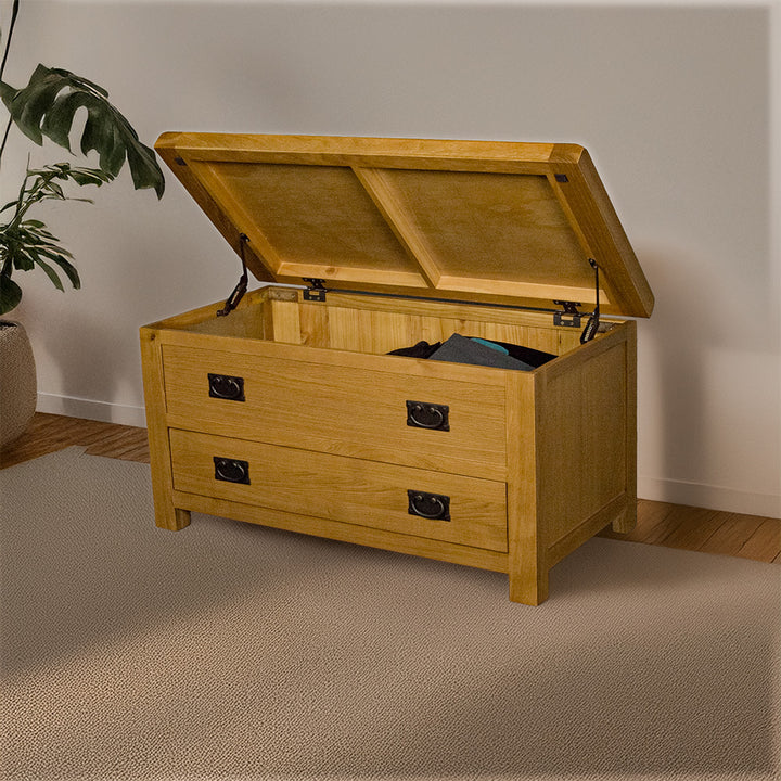 Queensland Oak Blanket Box