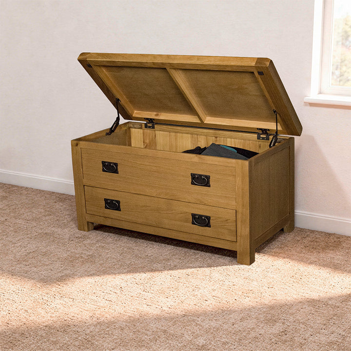 Queensland Oak Blanket Box