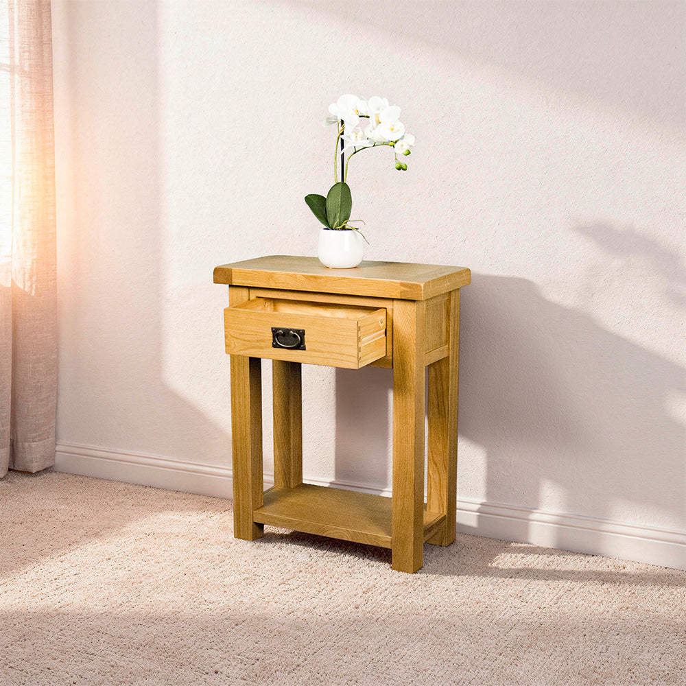 Queensland Compact Oak Hall Table