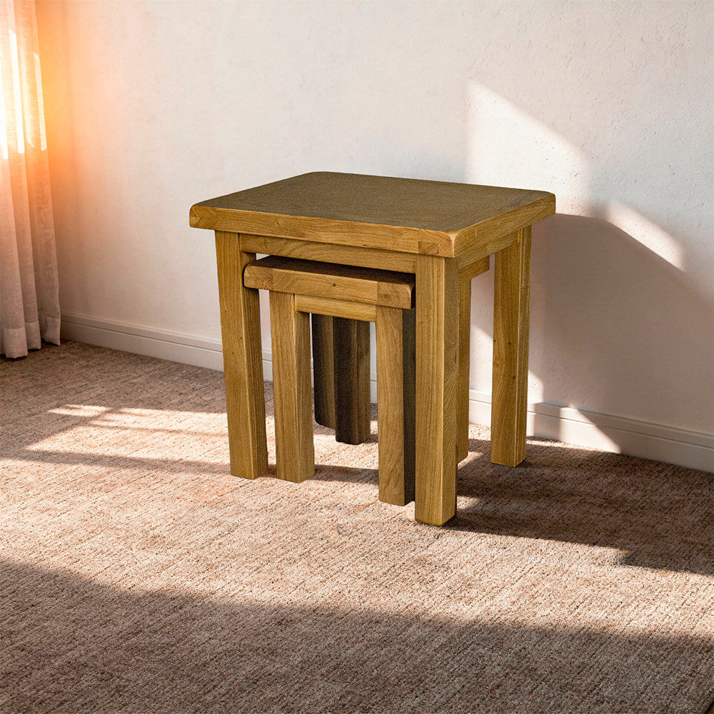 Queensland Oak Nest of Tables