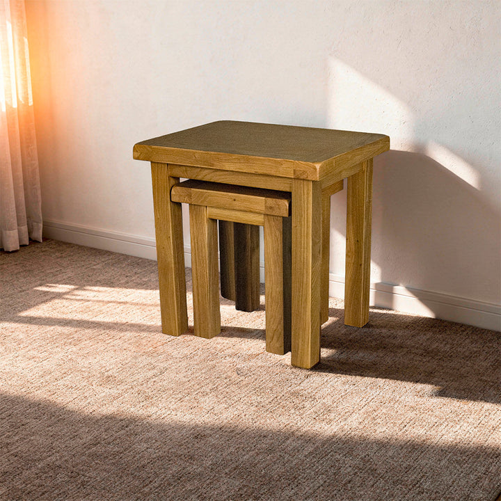 Queensland Oak Nest of Tables