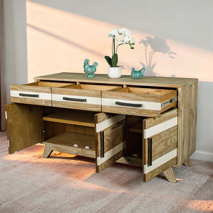 Soho 3 Drawer NZ Pine Large Buffet