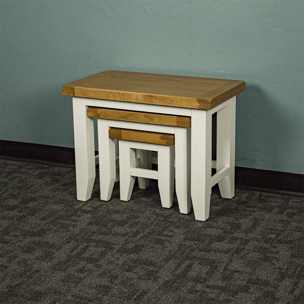 Tasmania Oak Top Nesting Tables
