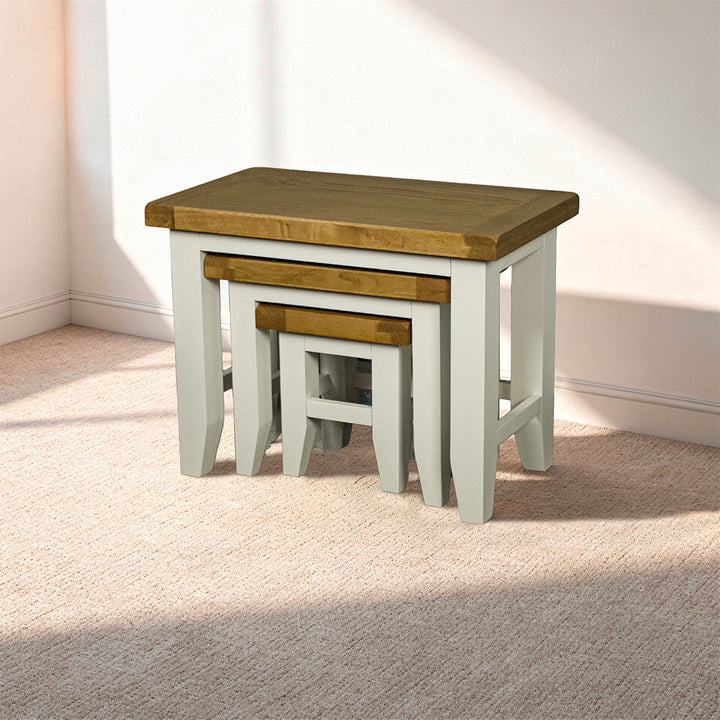 Tasmania Oak Top Nesting Tables