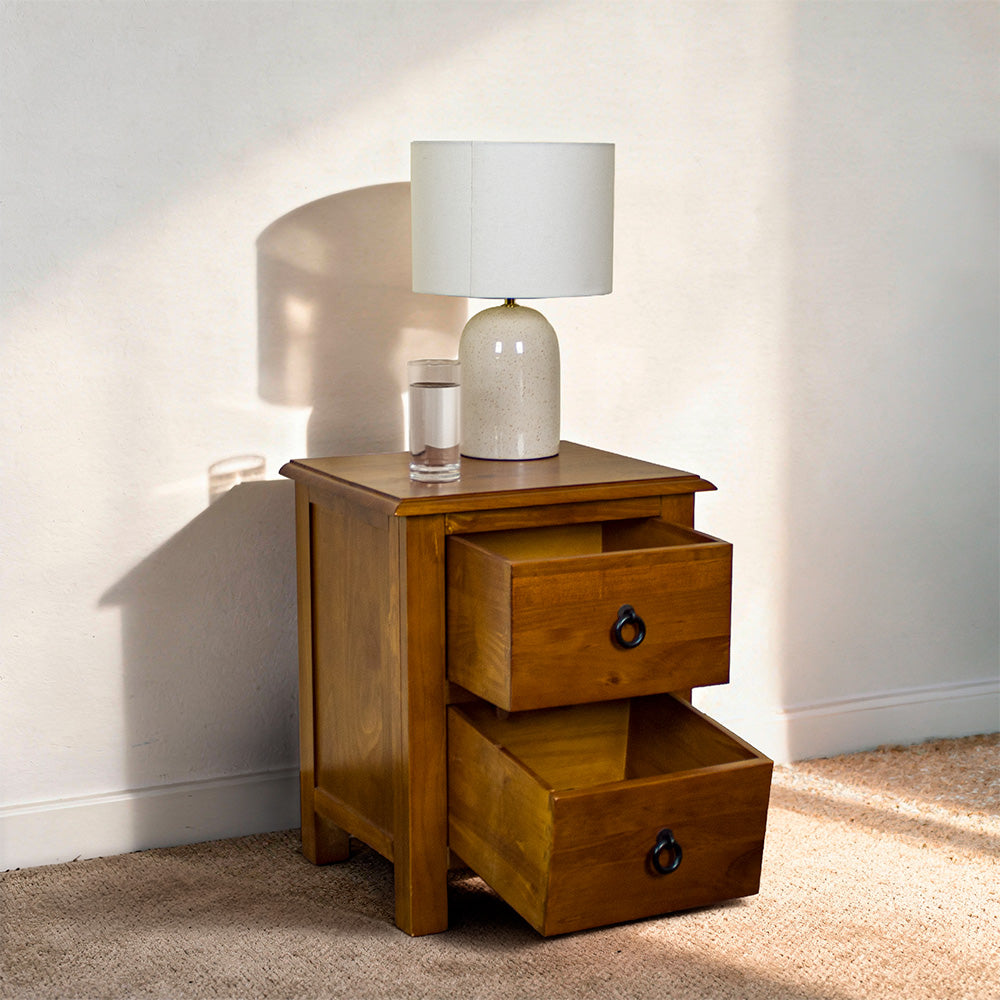 Trent 2 Drawer Bedside Cabinet