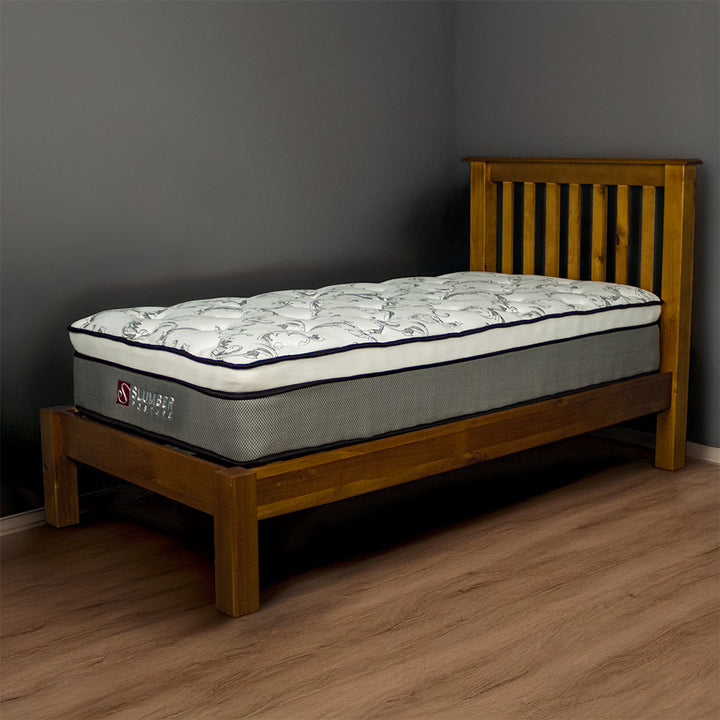 Trent King Single Bed + Euro Top Mattress Combo
