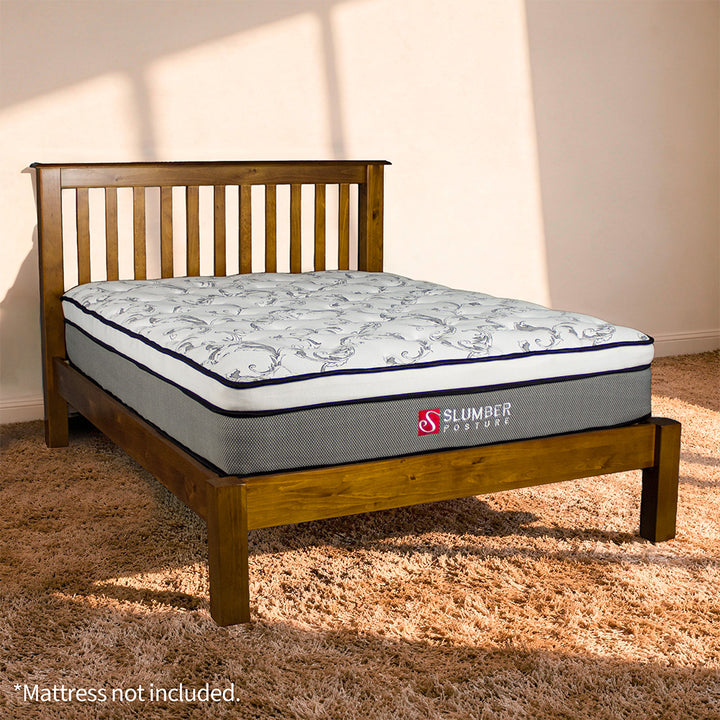 Trent Queen Size NZ Pine Slat Bed Frame